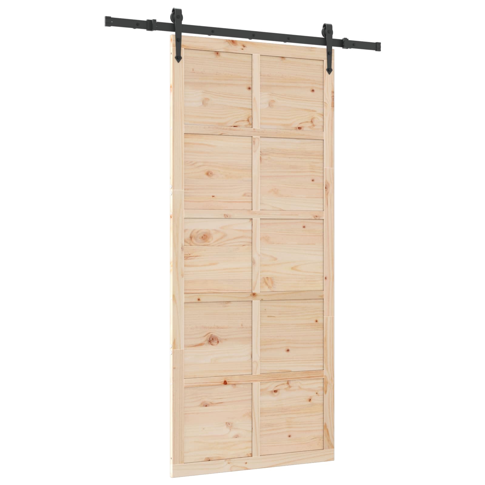Sliding Door Solid Pine Wood 80x208cm | Simpledeals