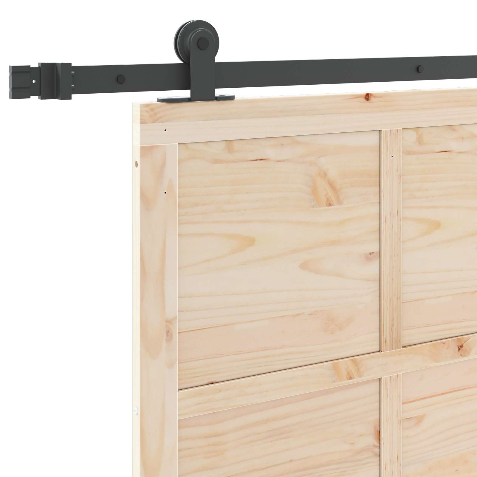 Sliding Door Solid Pine Wood 100x208cm | Simpledeals
