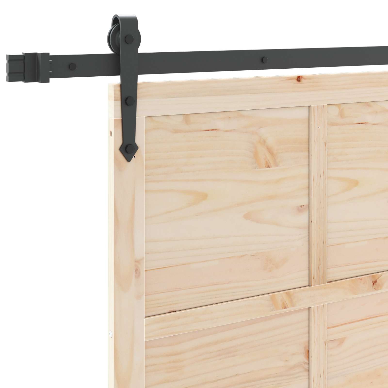 Sliding Door 80x208cm Solid Pine Wood | Simpledeals