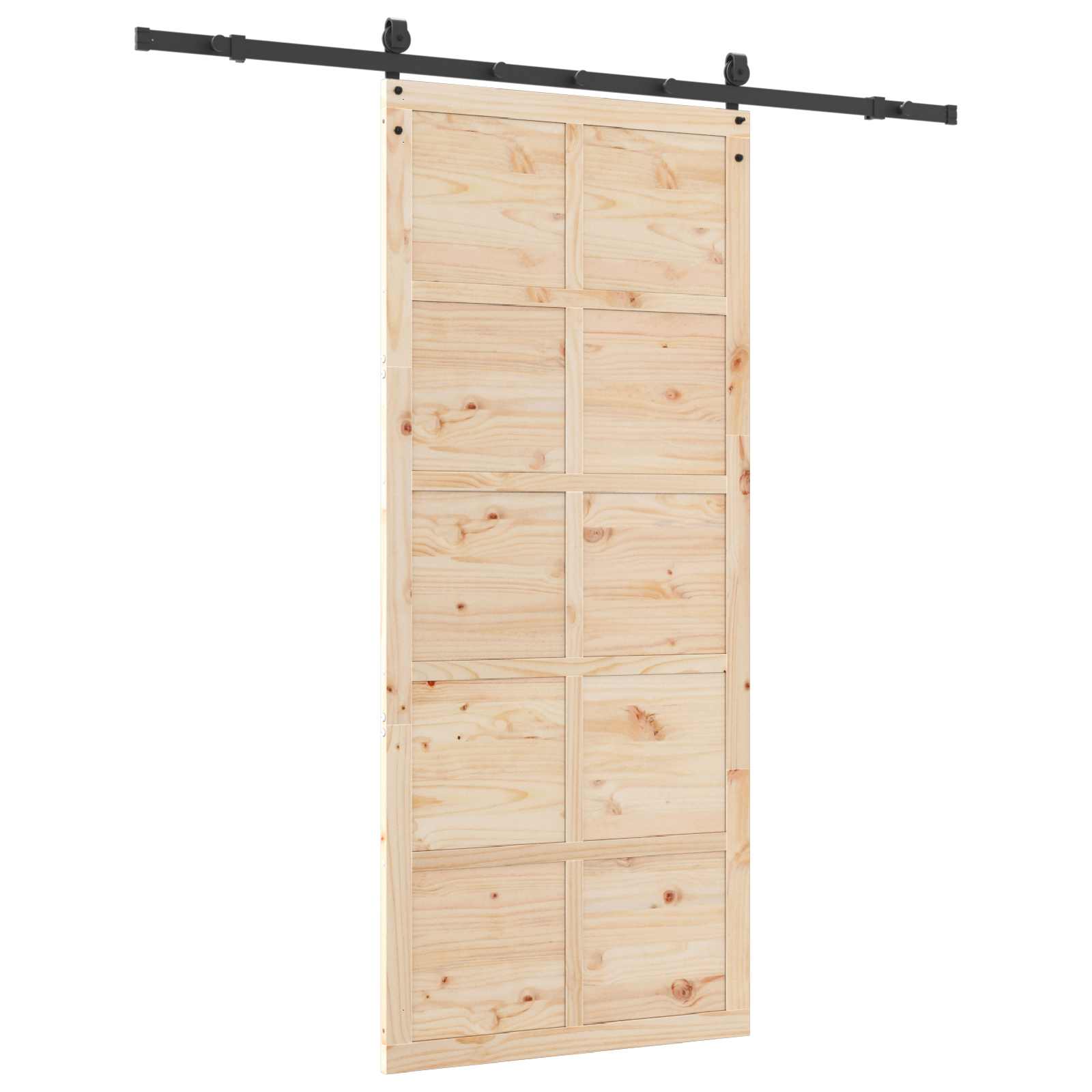 Sliding Door 80x208cm Solid Pine Wood | Simpledeals