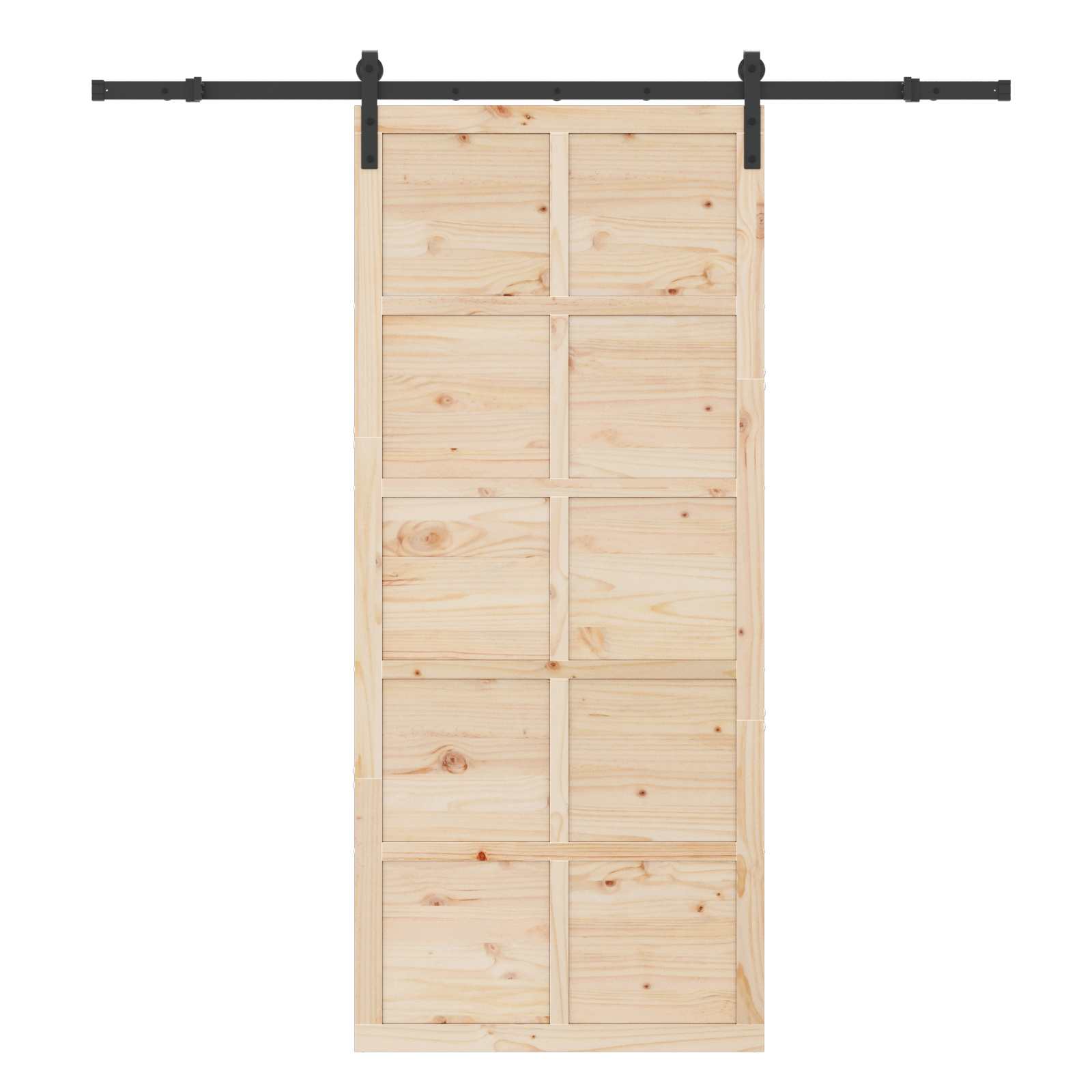 Sliding Door 90x208cm Solid Pine Wood | Simpledeals
