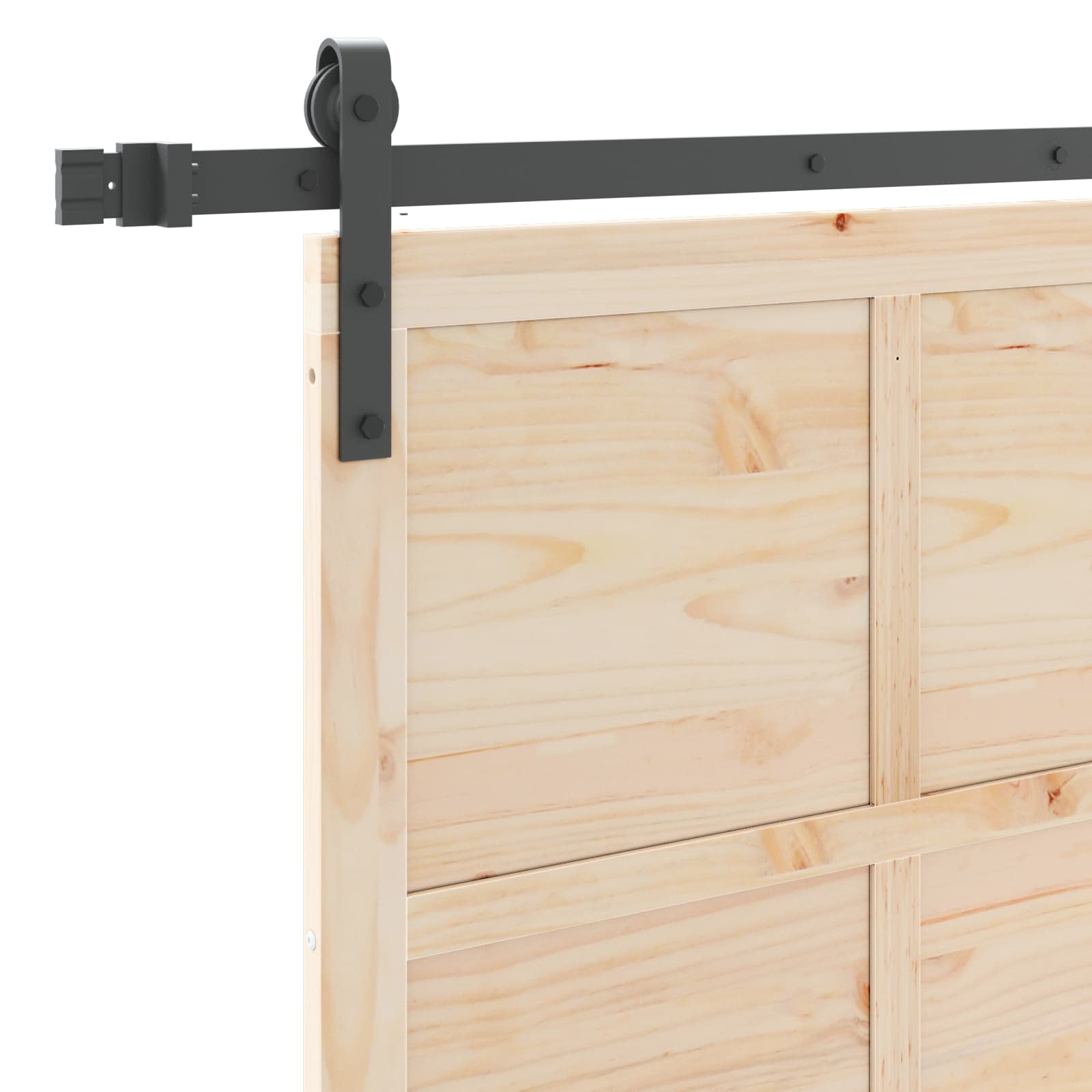 Sliding Door Solid Pine Wood 90x208cm | Simpledeals