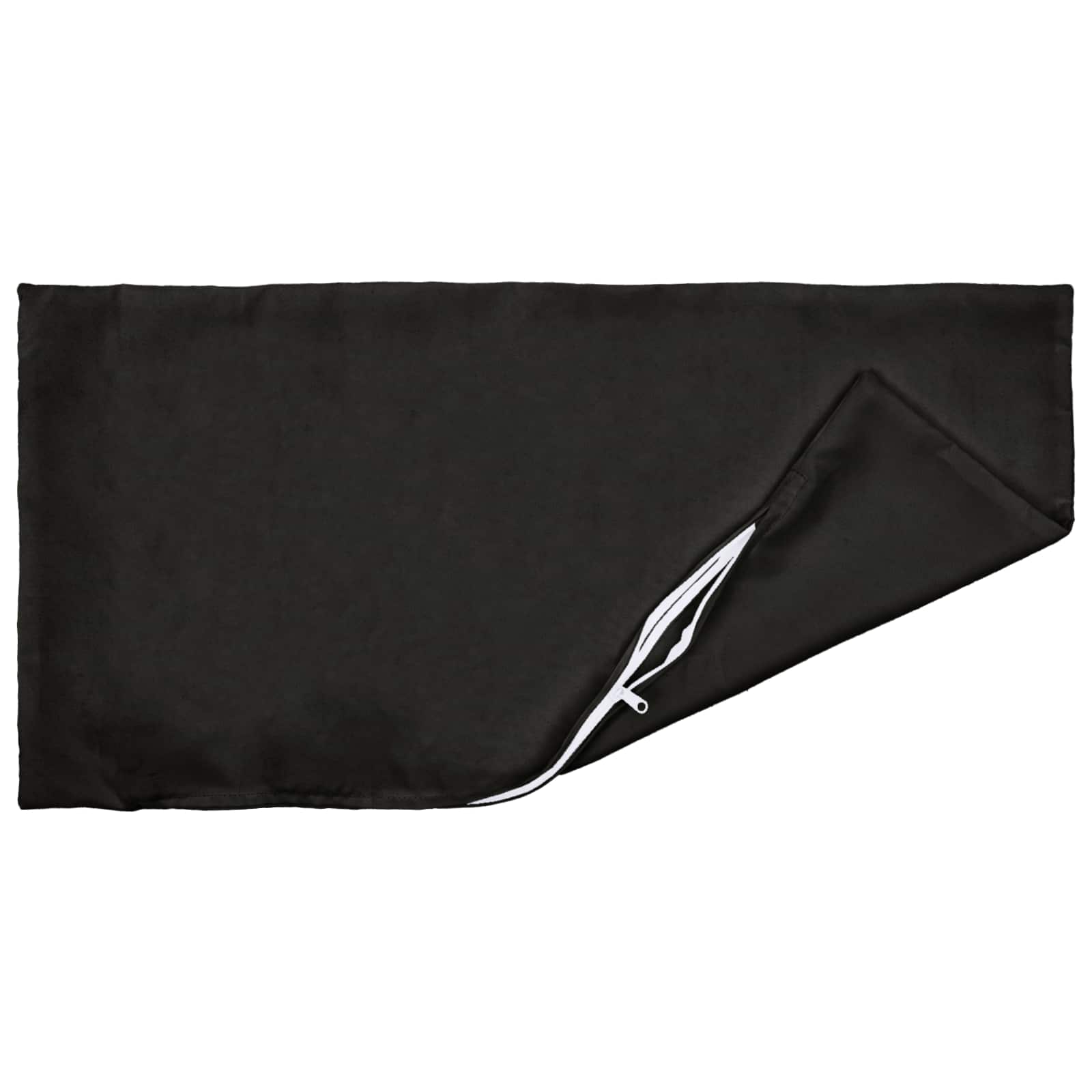 Outdoor Cushion Black Polyester Set 30x50cm