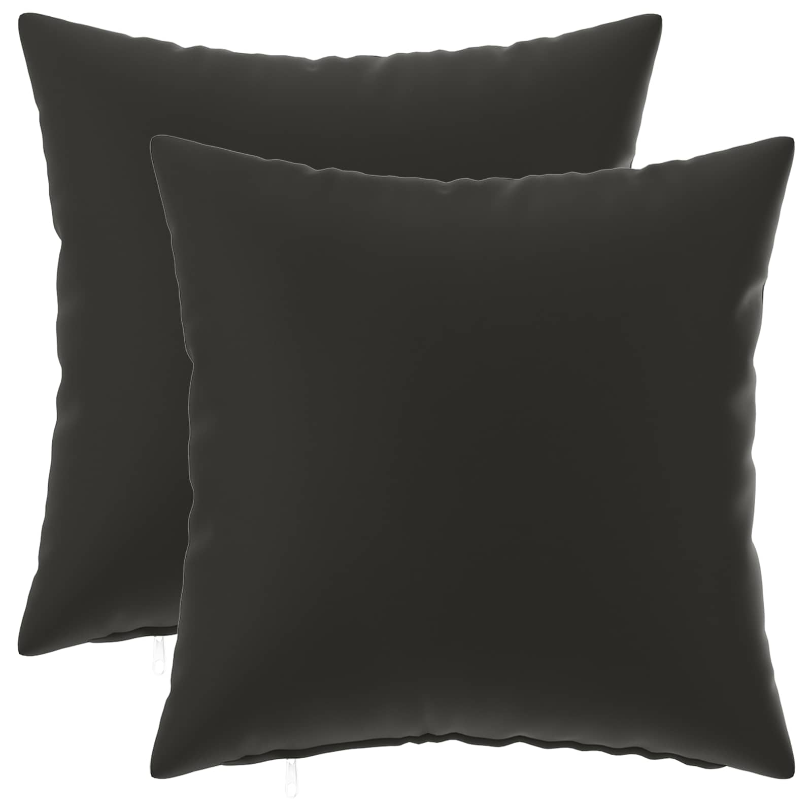 Outdoor Cushion Black Polyester 35x35cm