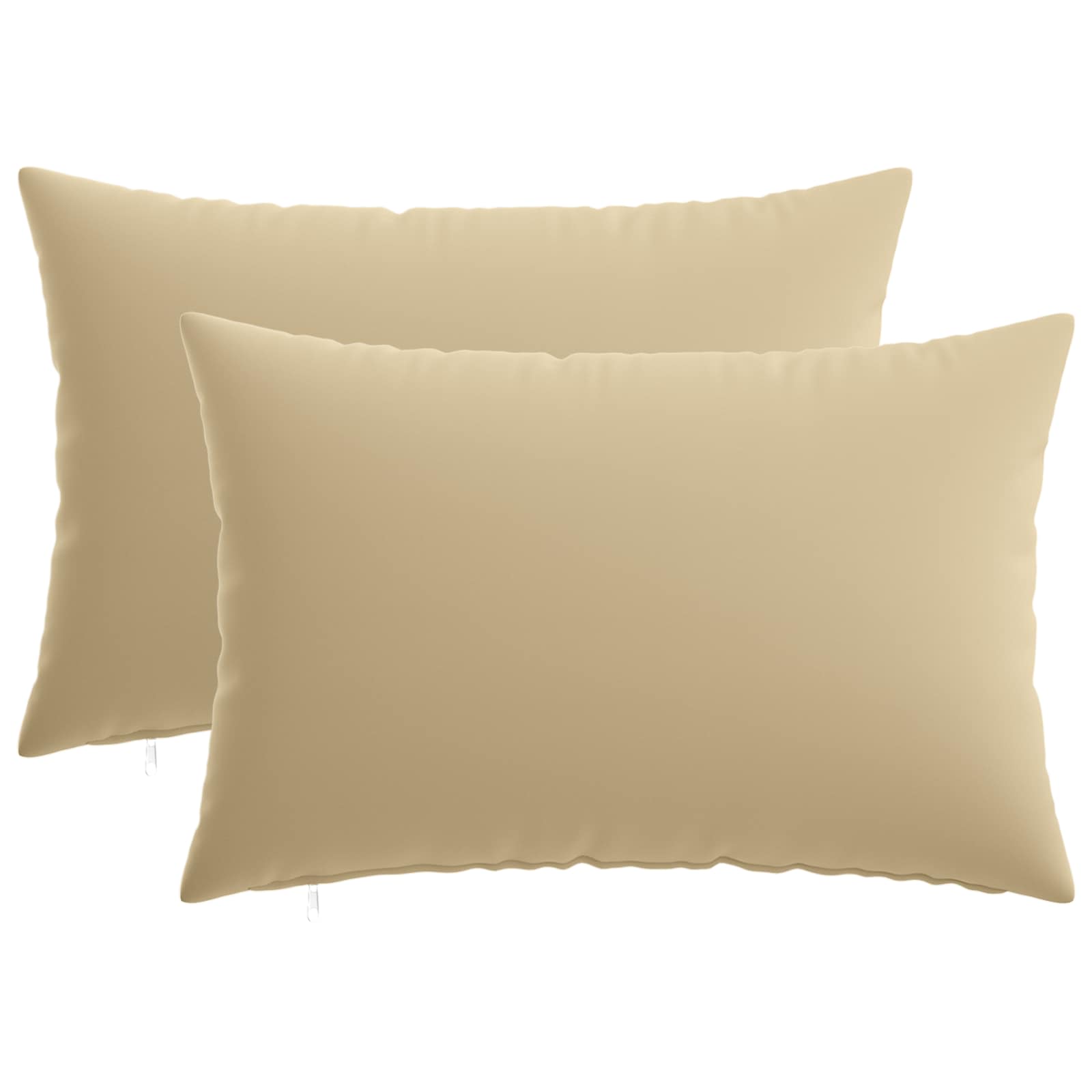 Beige Cushion Set 2 Pieces 40x60cm
