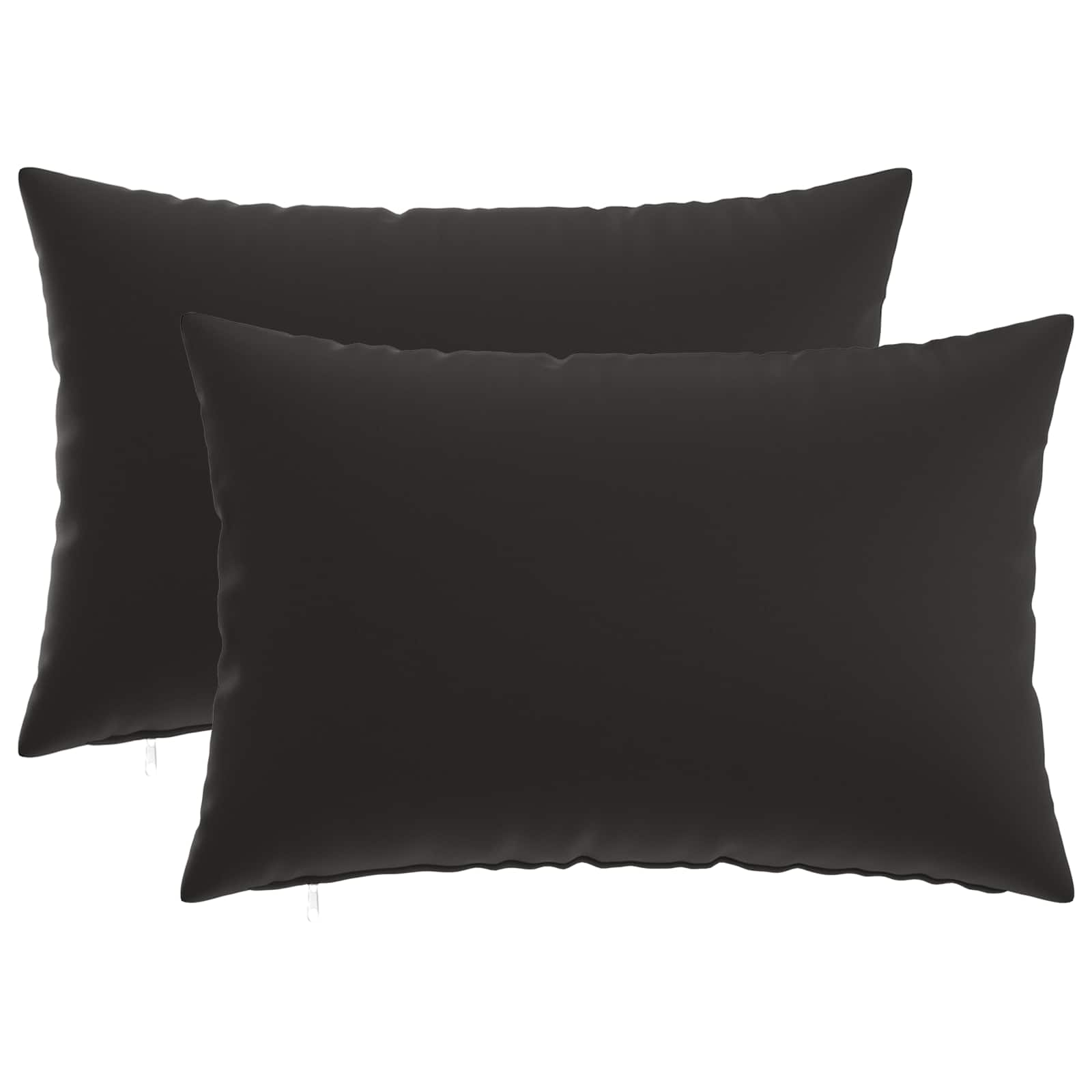 Outdoor Cushion Black Polyester 40x60cm