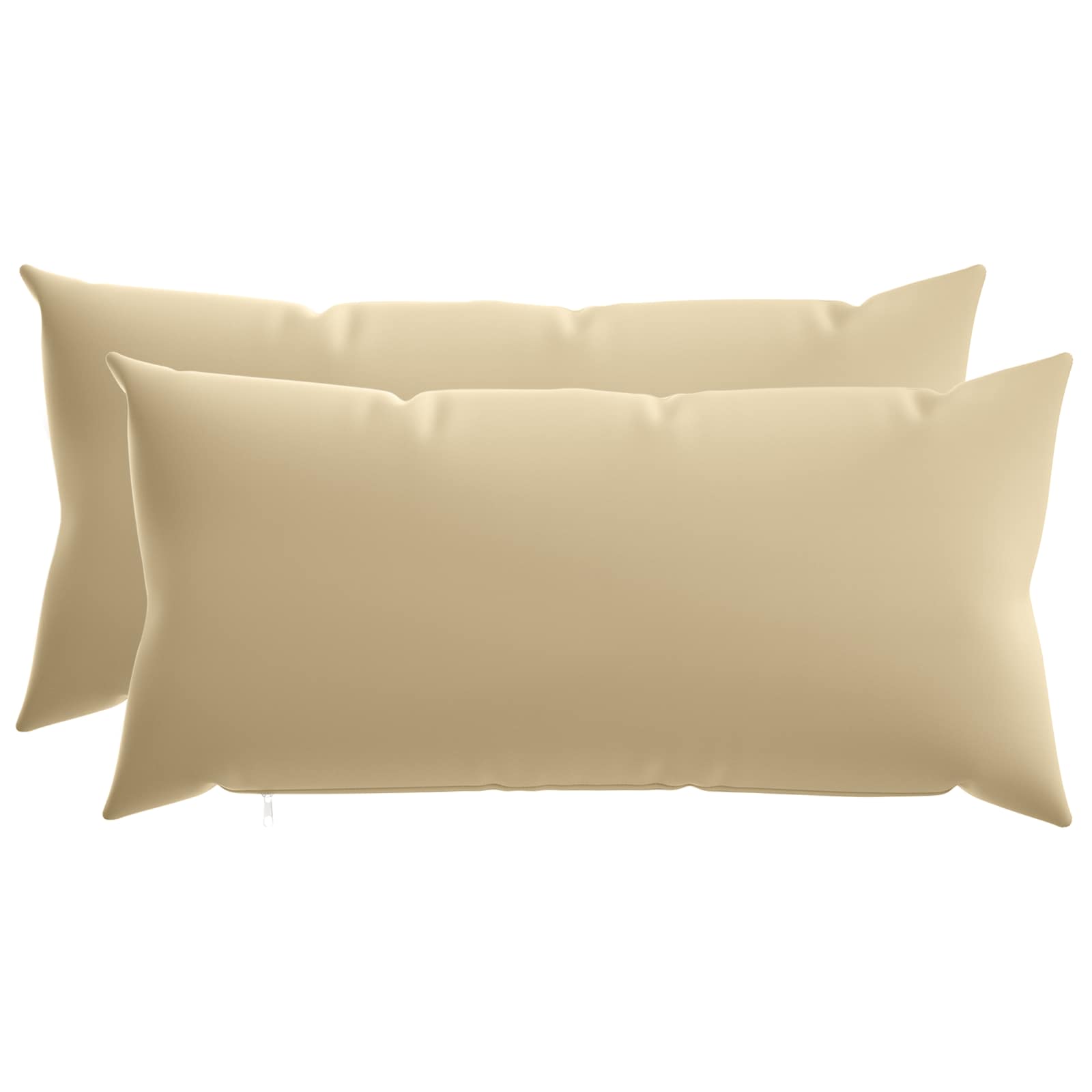 Beige Cushion Set 2pcs 40x70cm