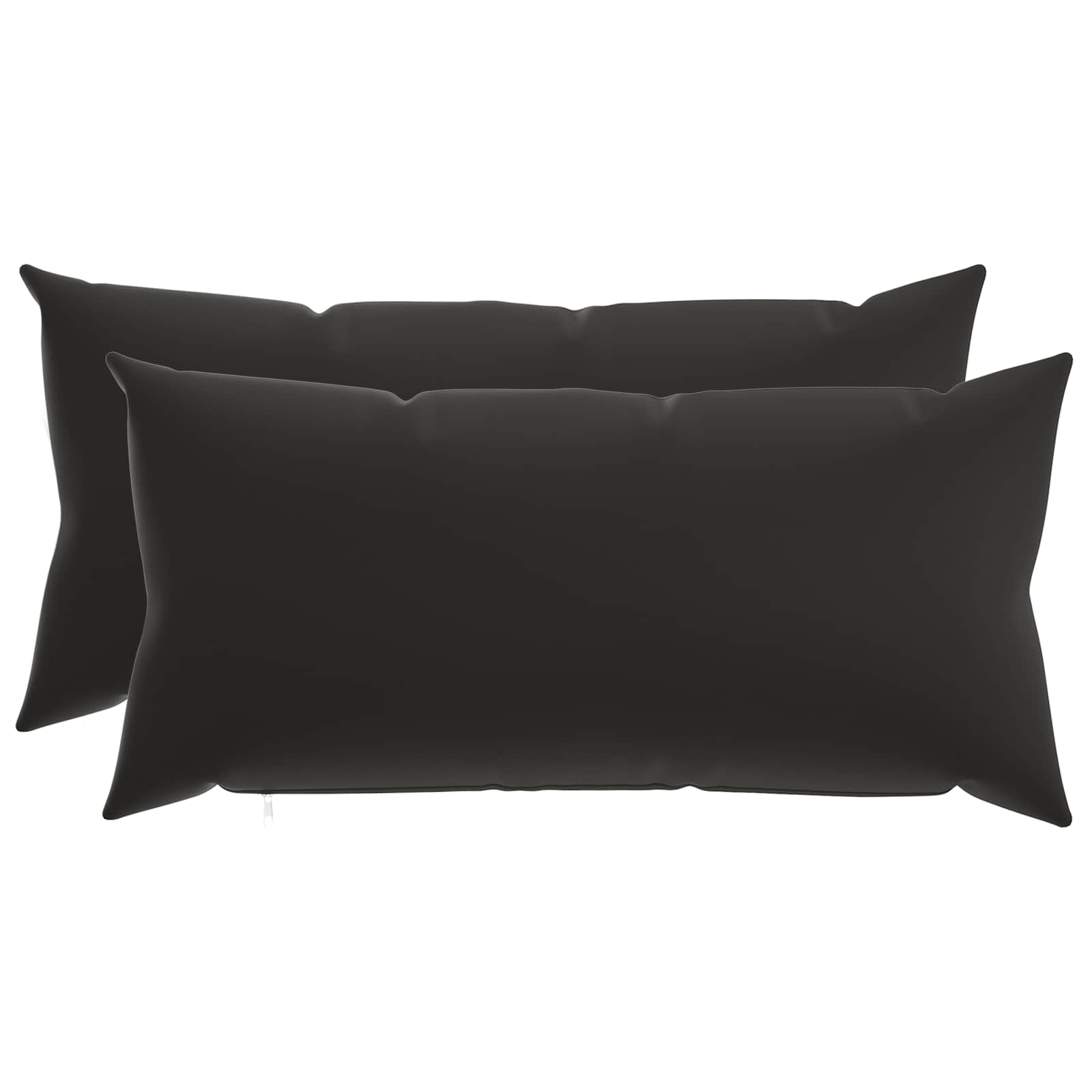 Outdoor Cushion Black Polyester 40x70cm