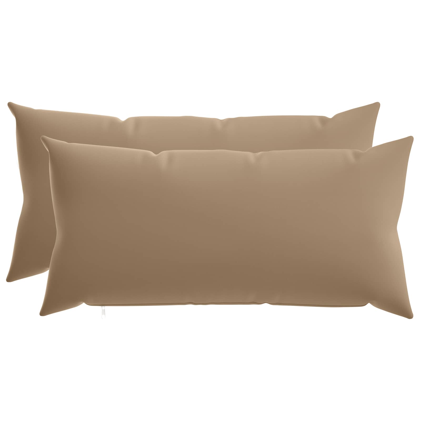 Outdoor Cushion Taupe Polyester 40x80cm