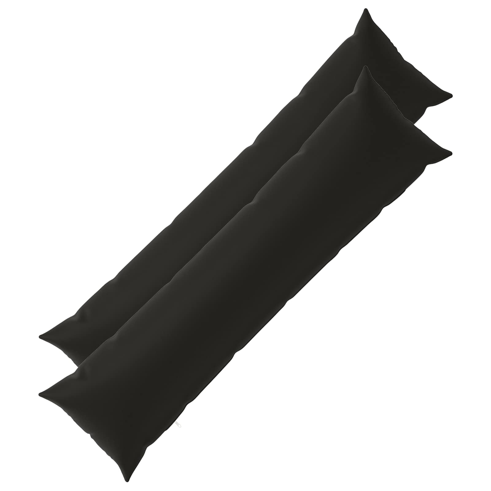 Outdoor Cushion Black Polyester 40x145cm