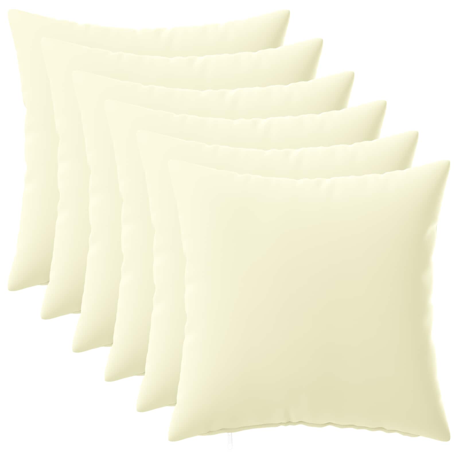 Cream Cushion Set 6 Pieces 45x45cm
