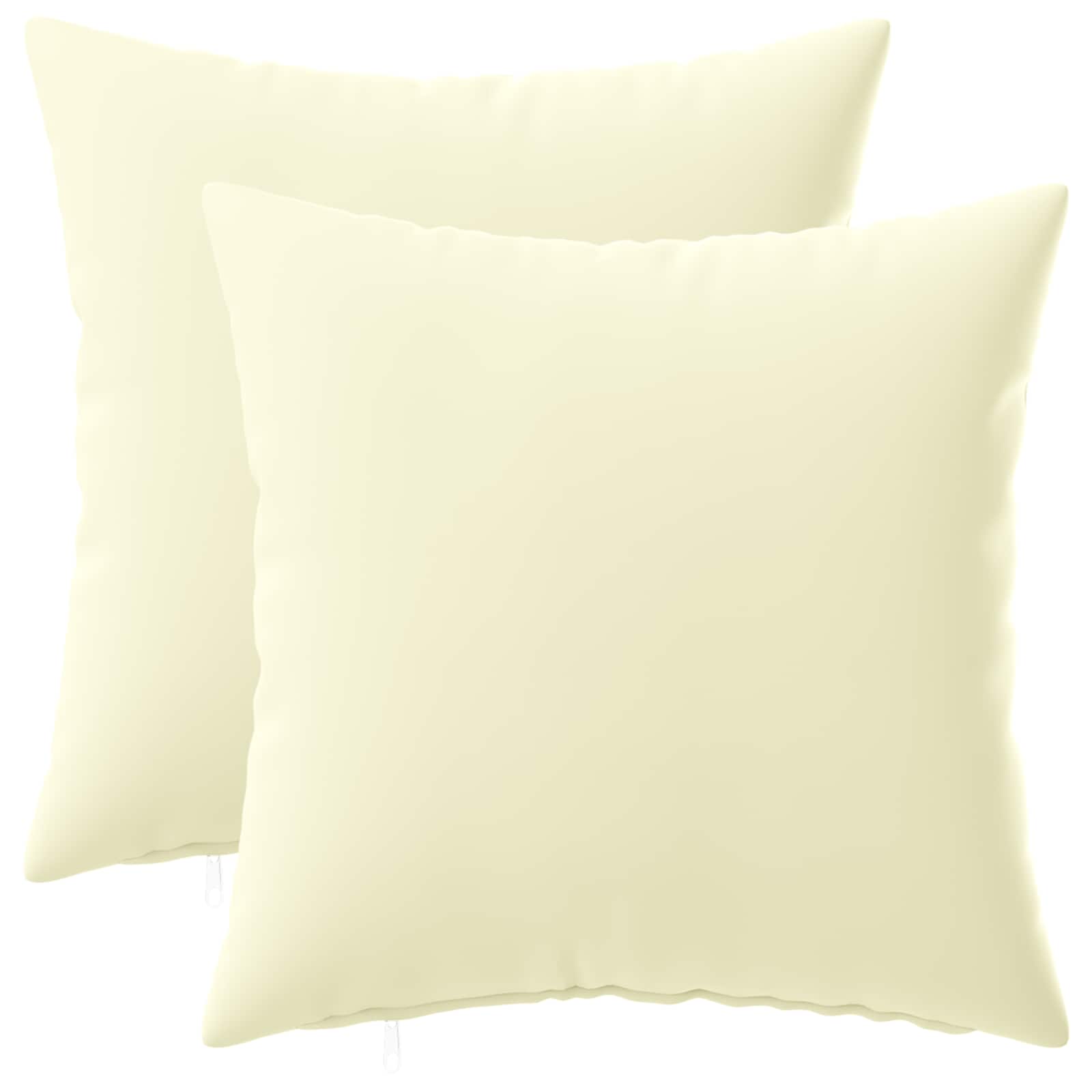 Cream Outdoor Cushion Set 50x50cm