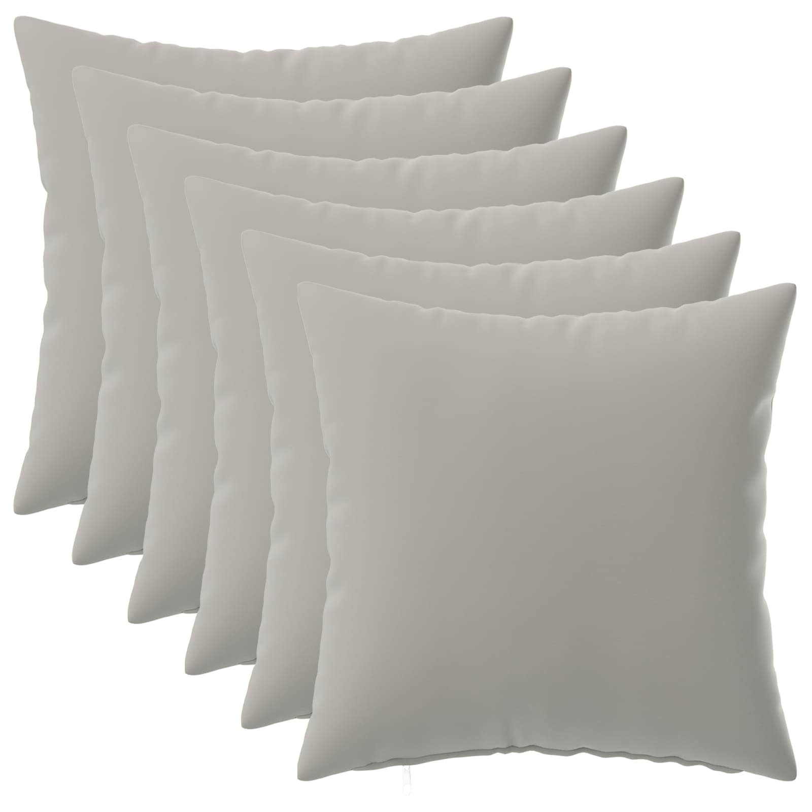 Grey Cushion Set 6 Pieces 50x50cm
