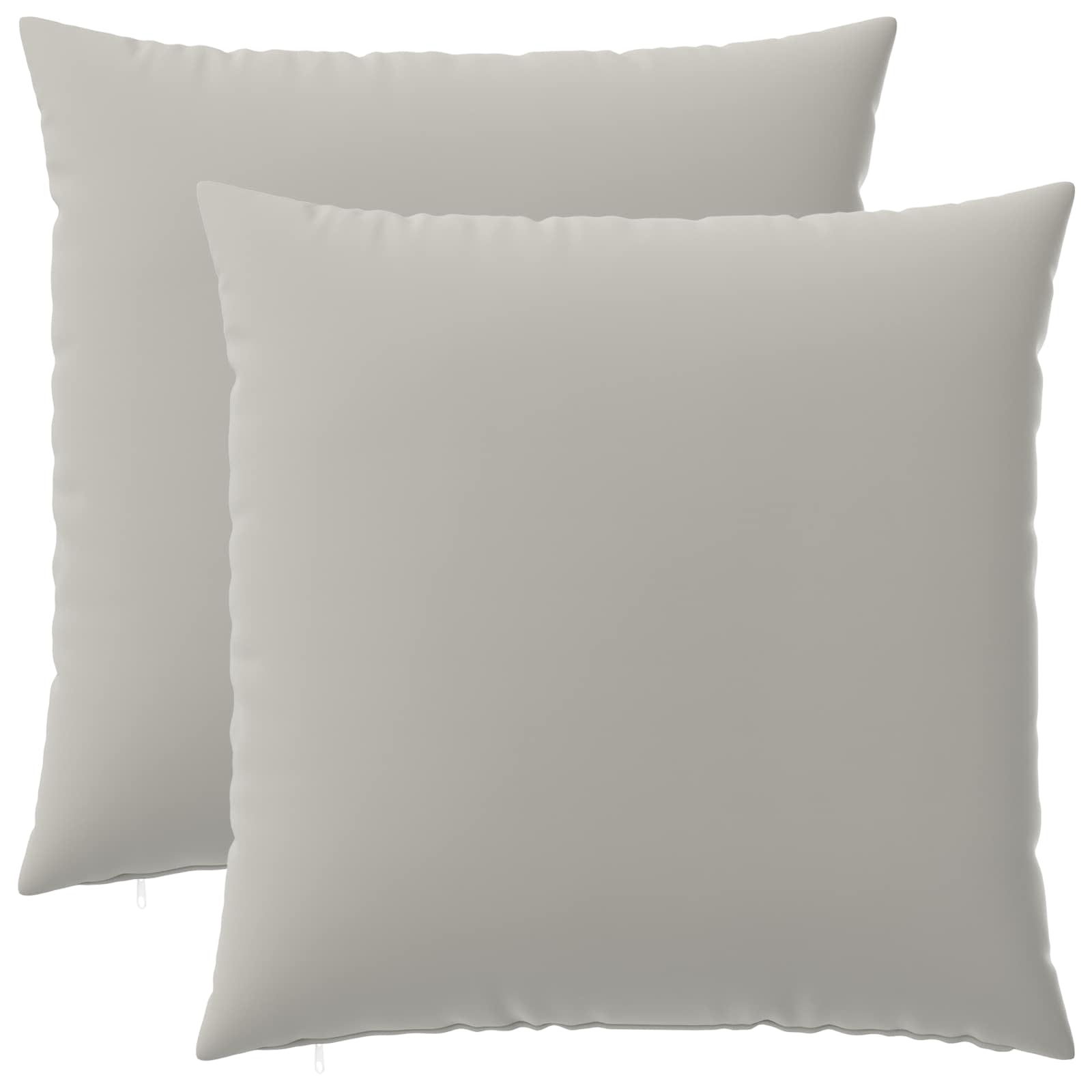 Grey Outdoor Cushion Set 60x60cm