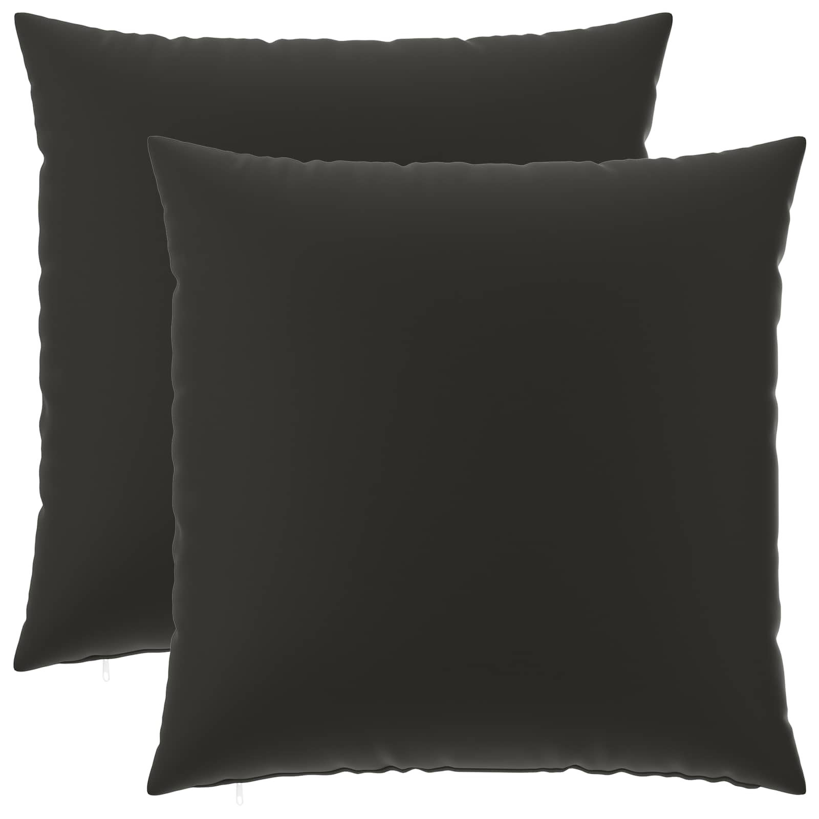 Outdoor Cushion Black Polyester 65x65cm