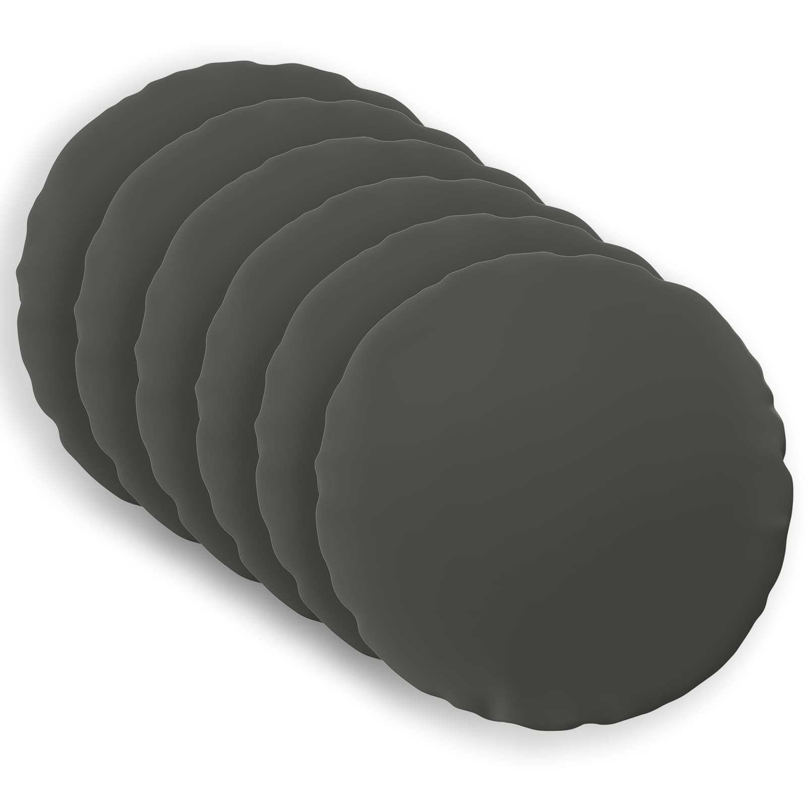 Outdoor Cushion Set Anthracite Polyester