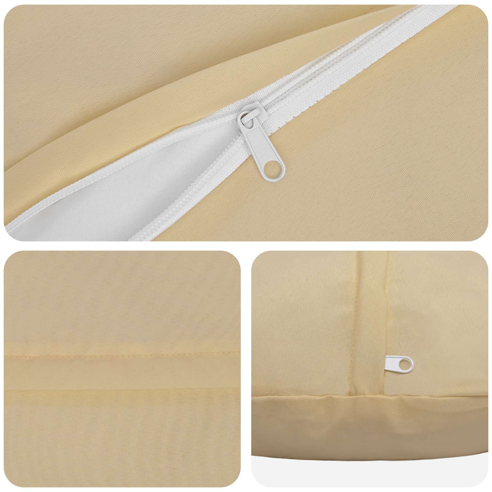 Beige Cushion Set 2 Pieces