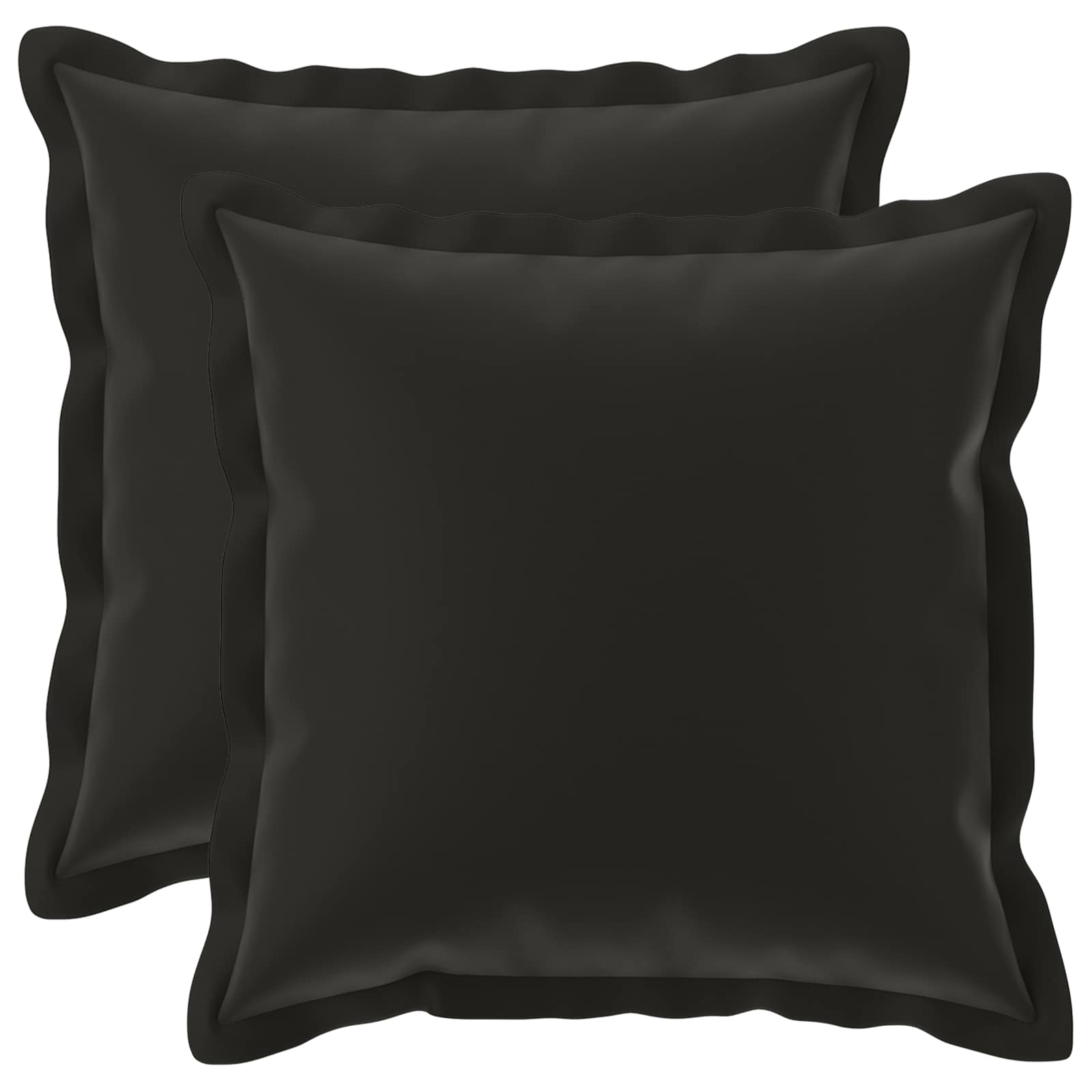 Outdoor Cushion Black Polyester 40x40cm