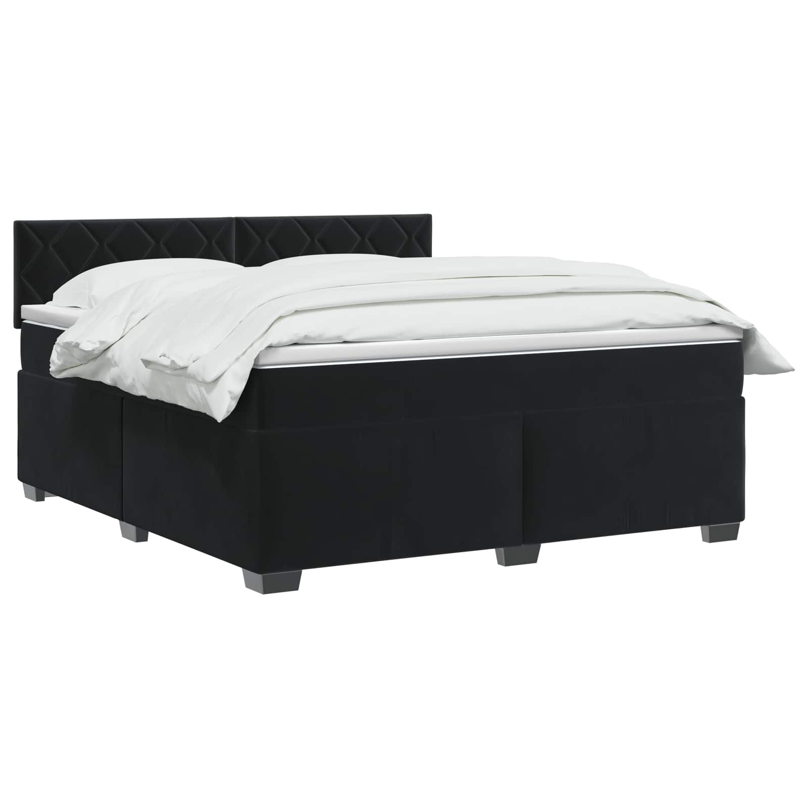 Double Velvet Bed Frame 190 cm x 144 cm x 88 cm