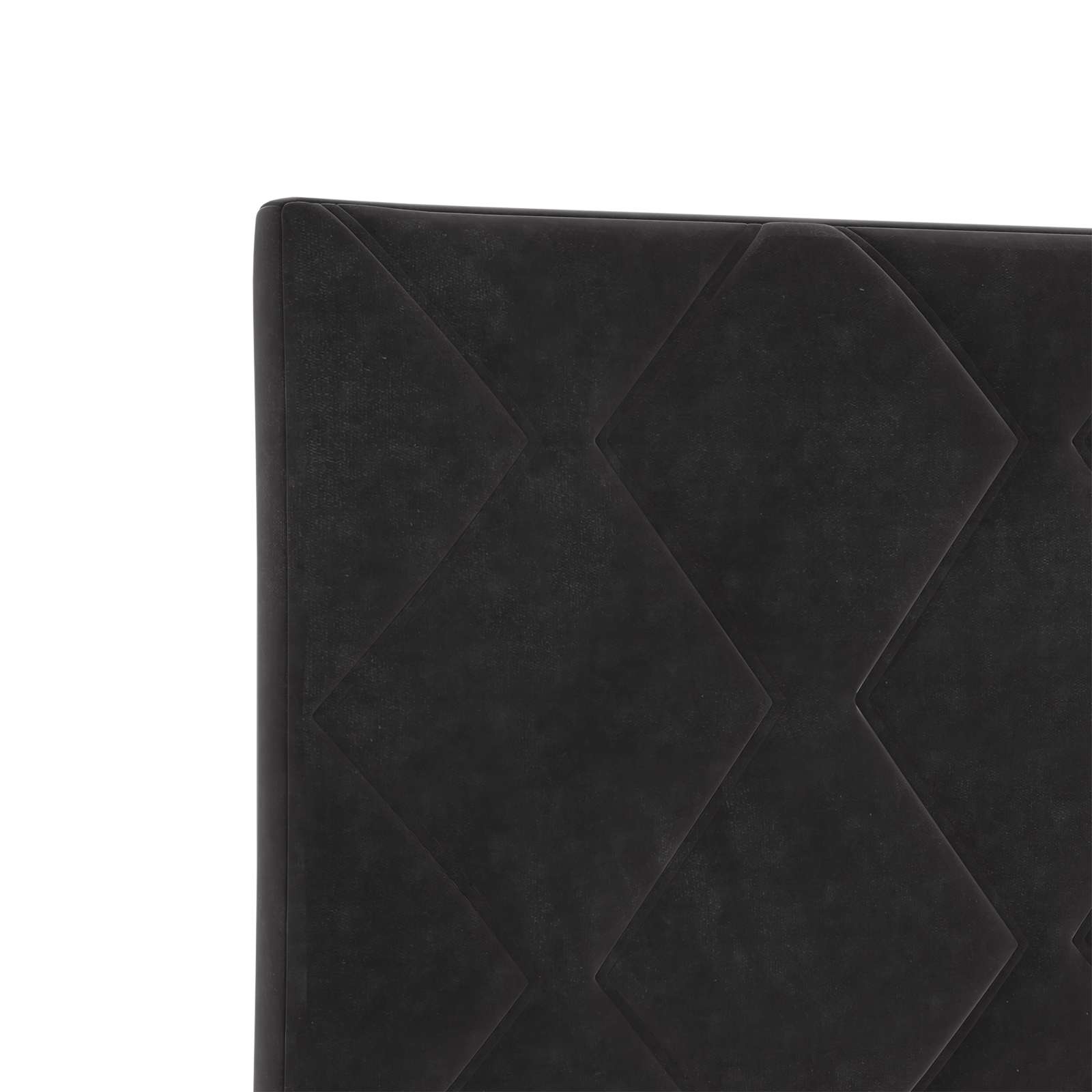 Ottoman Bed Black Velvet 193 cm x 144 cm x 88 cm