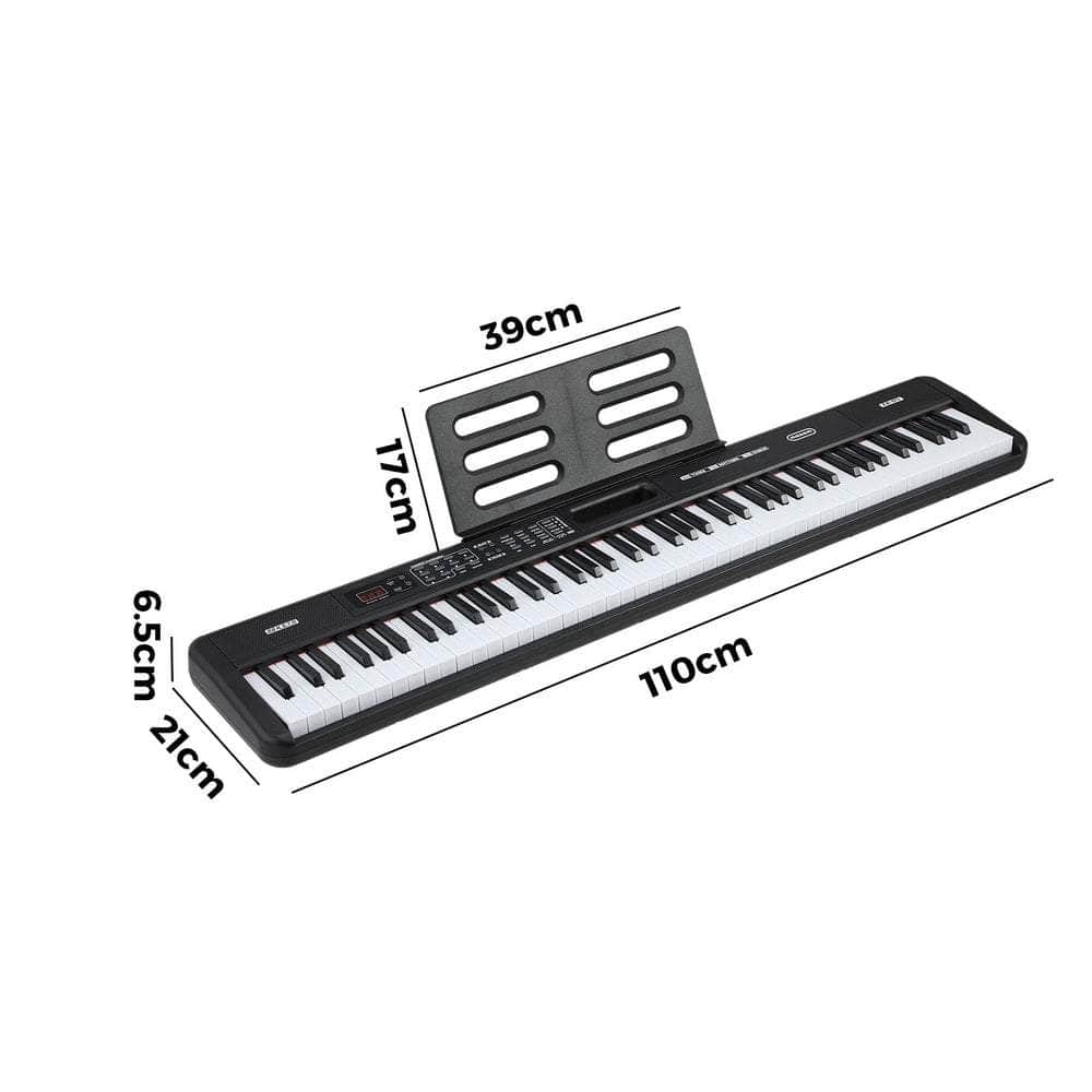 88-Key Electronic Piano Keyboard Portable Lighted Music Instrument