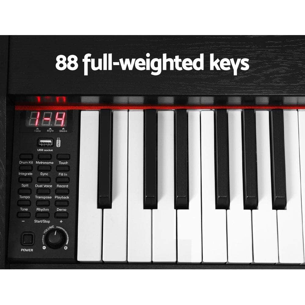 88 Keys Electronic Piano Keyboard Digital Electric w/ Stand Stool Weighted