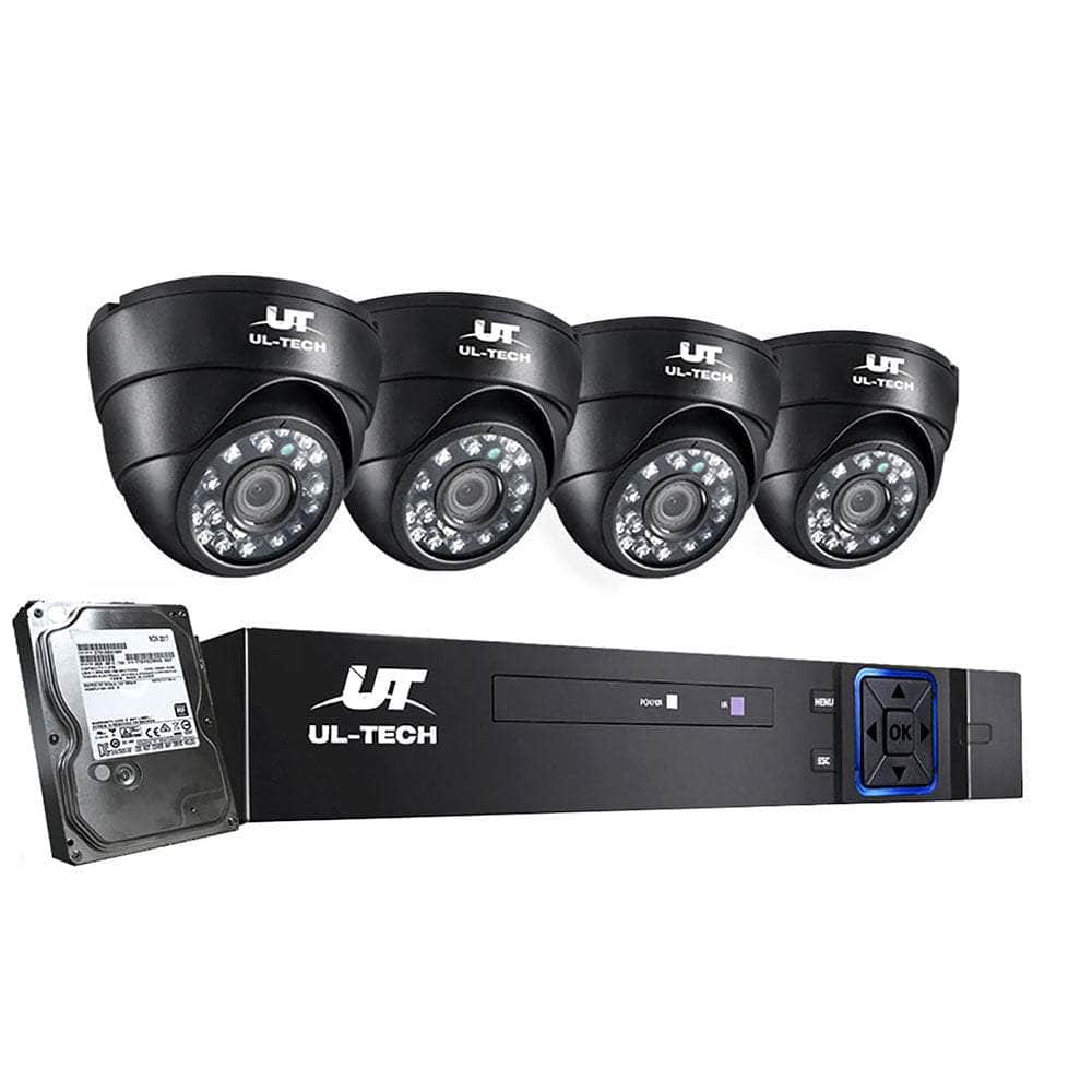 8Ch Dvr 4 Cameras Comprehensive Security Bundle