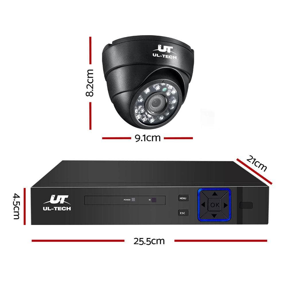 8Ch Dvr 4 Cameras Comprehensive Security Bundle