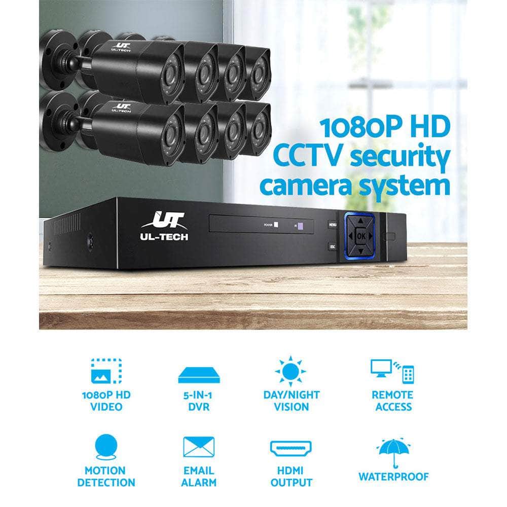 8Ch Dvr 8 Cameras Complete Hd Surveillance Package