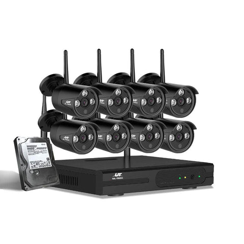 8CH UL-tech CCTV Wireless Security Cameras Kit 1TB