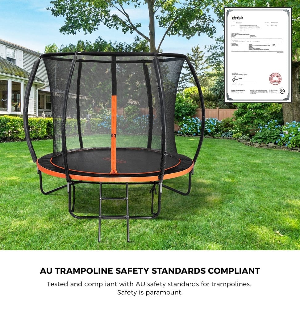 Trampoline - 8FT Kids Trampoline Round Encosure Safety Net with Ladder - photo 10