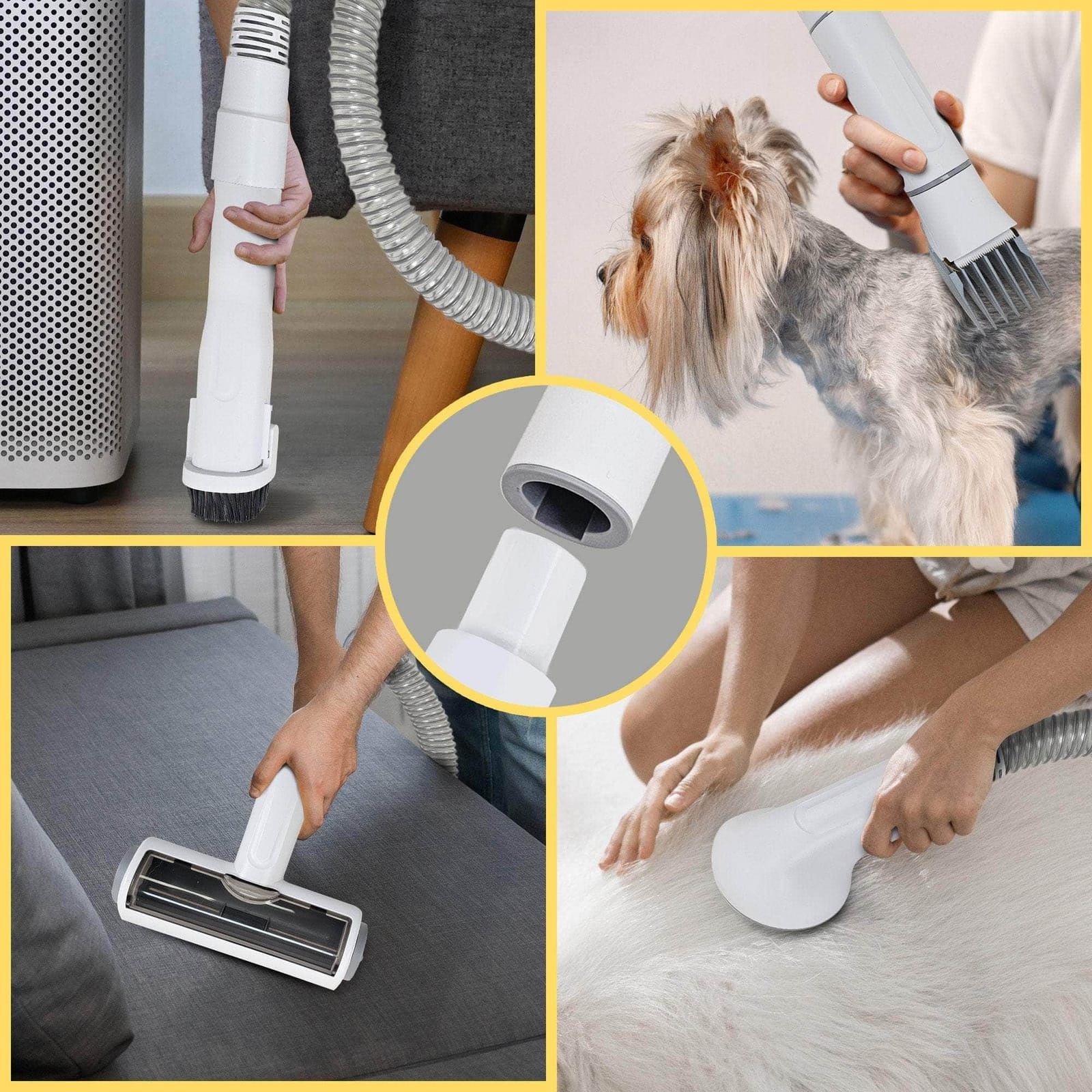 Groomer - 8-in-1 XL Pet Grooming Kit Vacuum Cleaner - photo 11