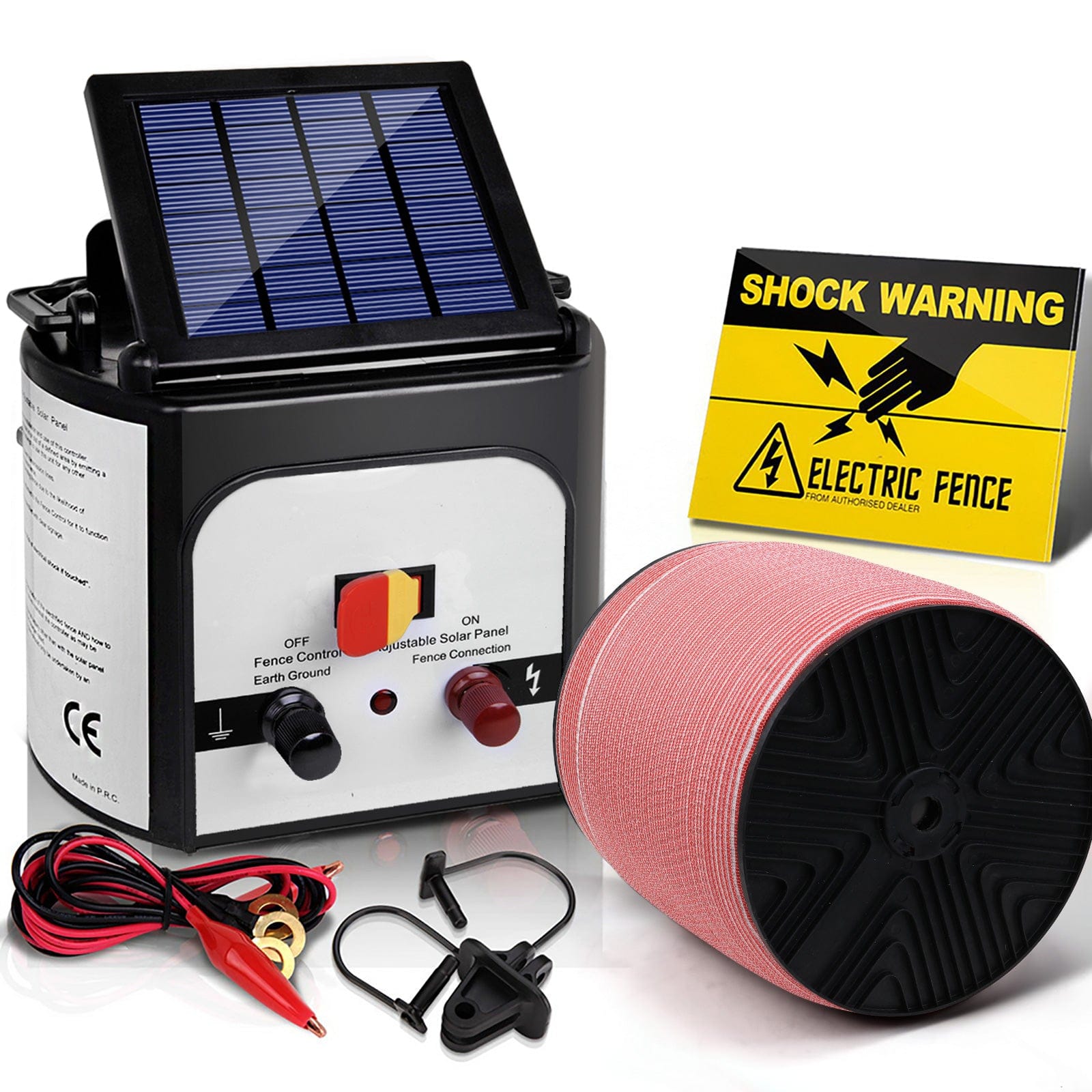 Fence Energiser 8Km Solar Powered Electric 2000M Poly Tape - Fencing - photo 9