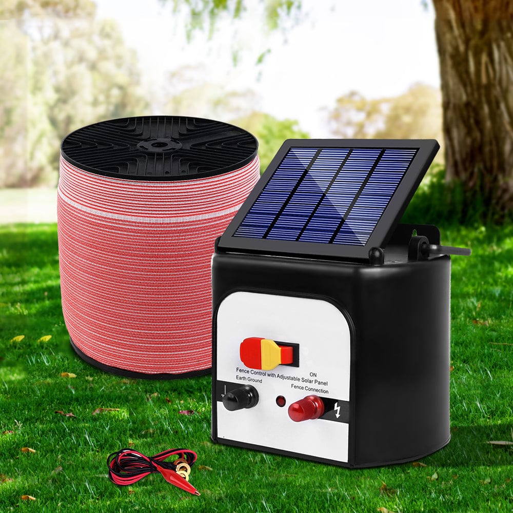 Fence Energiser 8Km Solar Powered Electric 2000M Poly Tape with Fencing - photo 8