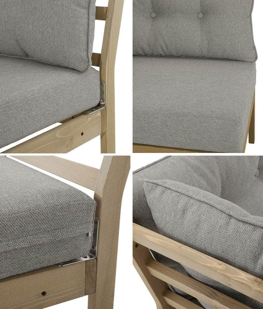 8PCS & 9PCS Outdoor Sofa Set Lounge Patio Furniture Beige Garden Seating Set