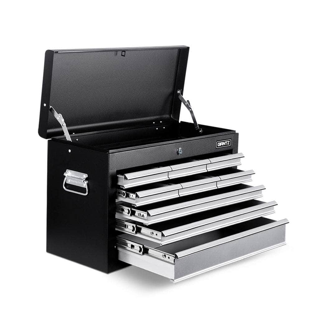 9 Drawer Mechanic Tool Box Storage - Black & Grey