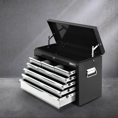 9 Drawer Mechanic Tool Box Storage - Black & Grey