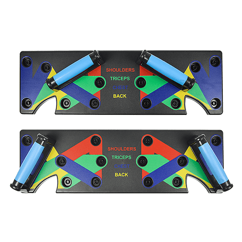 9-in-1 Push Up Board with Yoga Bands Fitness Stand