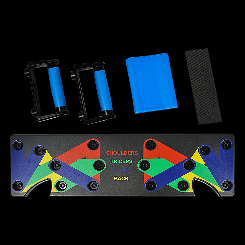 9-in-1 Push Up Board with Yoga Bands Fitness Stand, Gym Equipment & Accessories - photo 12