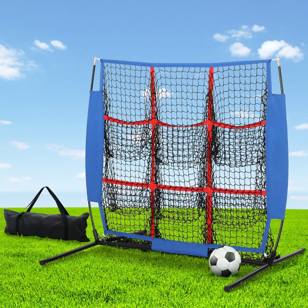 Soccer Net Baseball Pitching Football Goal Training Aid 9 Target Zone with Pocket
