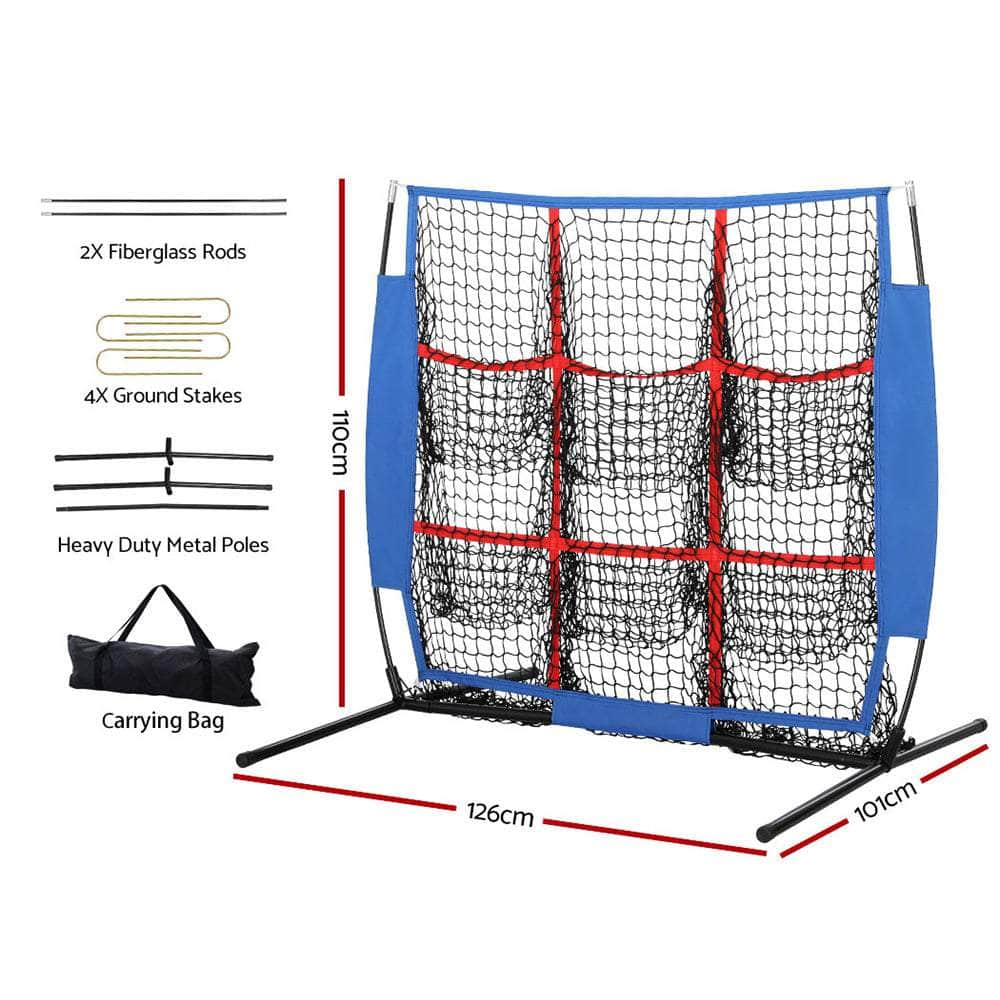 9-Pocket Pitching Net for Baseball and Football