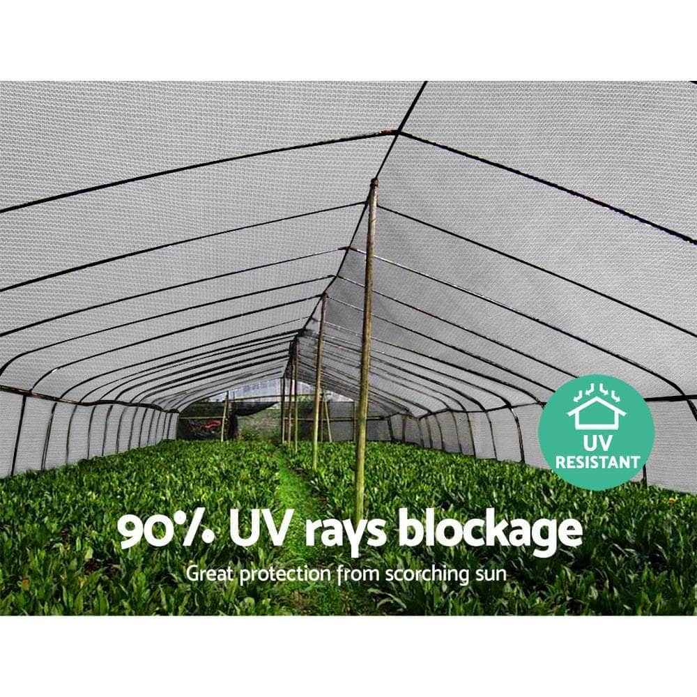 90% Shade Cloth 3.66X30M Shadecloth Wide Heavy Duty White
