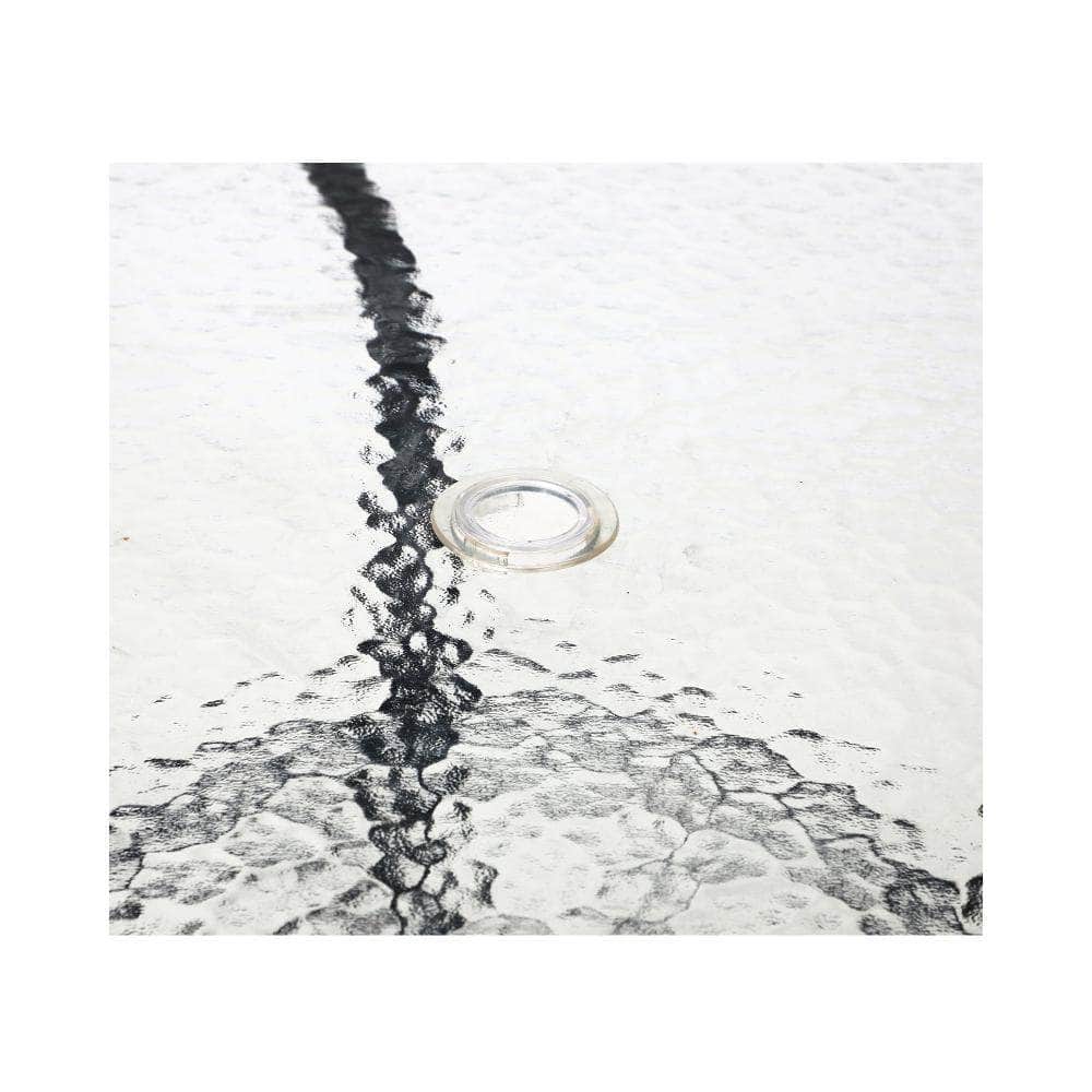 90cm Outdoor Dining Glass Table Round Patio Furniture Bistro Set | Glass finish