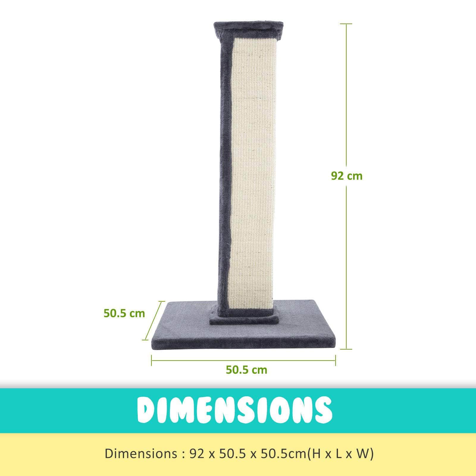 92Cm Grey Cat Tree Noppo Multi Level Scratcher