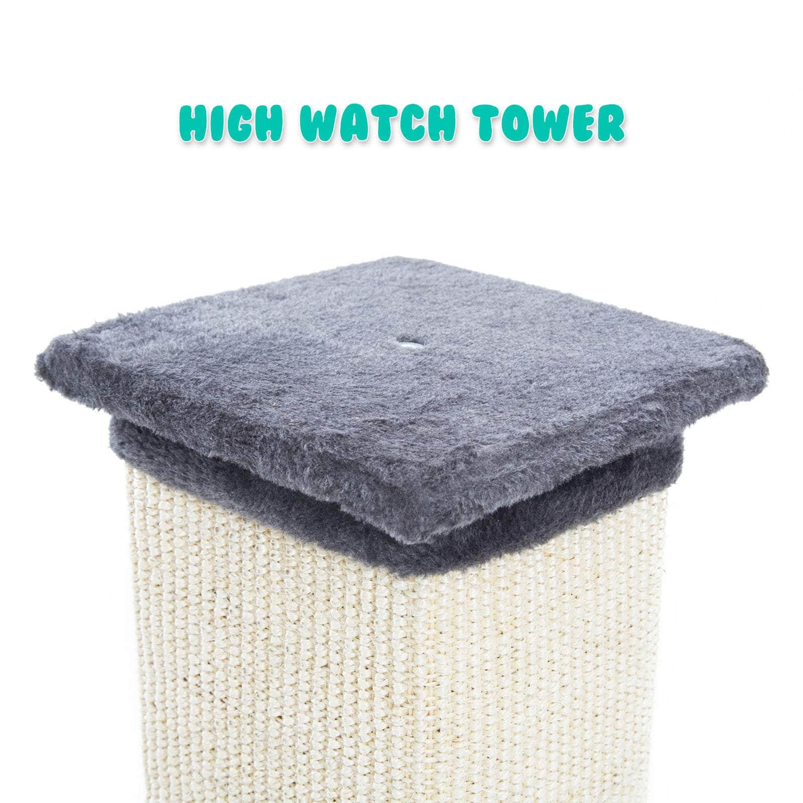 92Cm Grey Cat Tree Noppo Multi Level Scratcher
