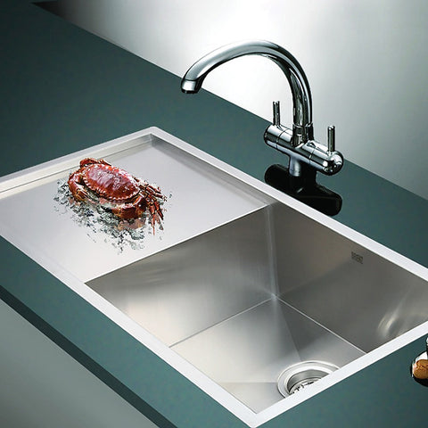 960x450mm Handmade Stainless Steel Undermount / Topmount Kitchen Sink with Waste