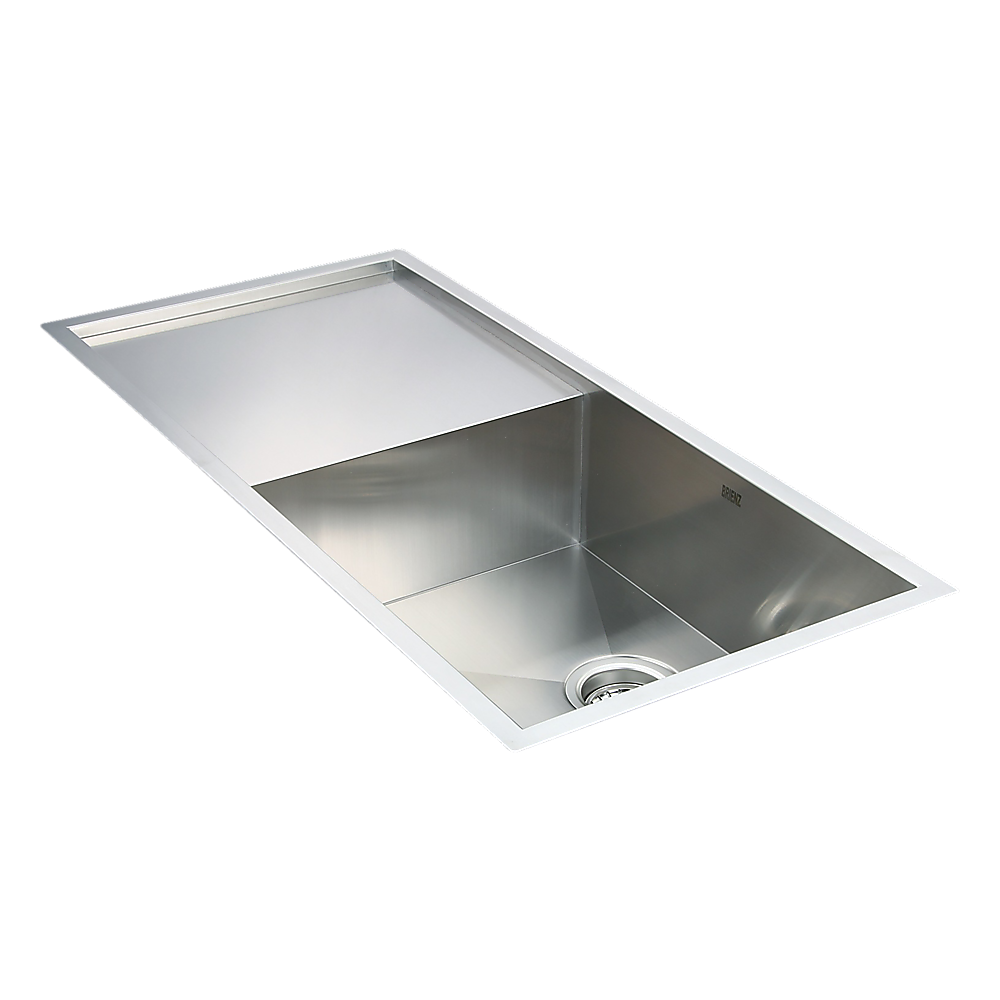 960x450mm Handmade Stainless Steel Undermount / Topmount Kitchen Sink with Waste