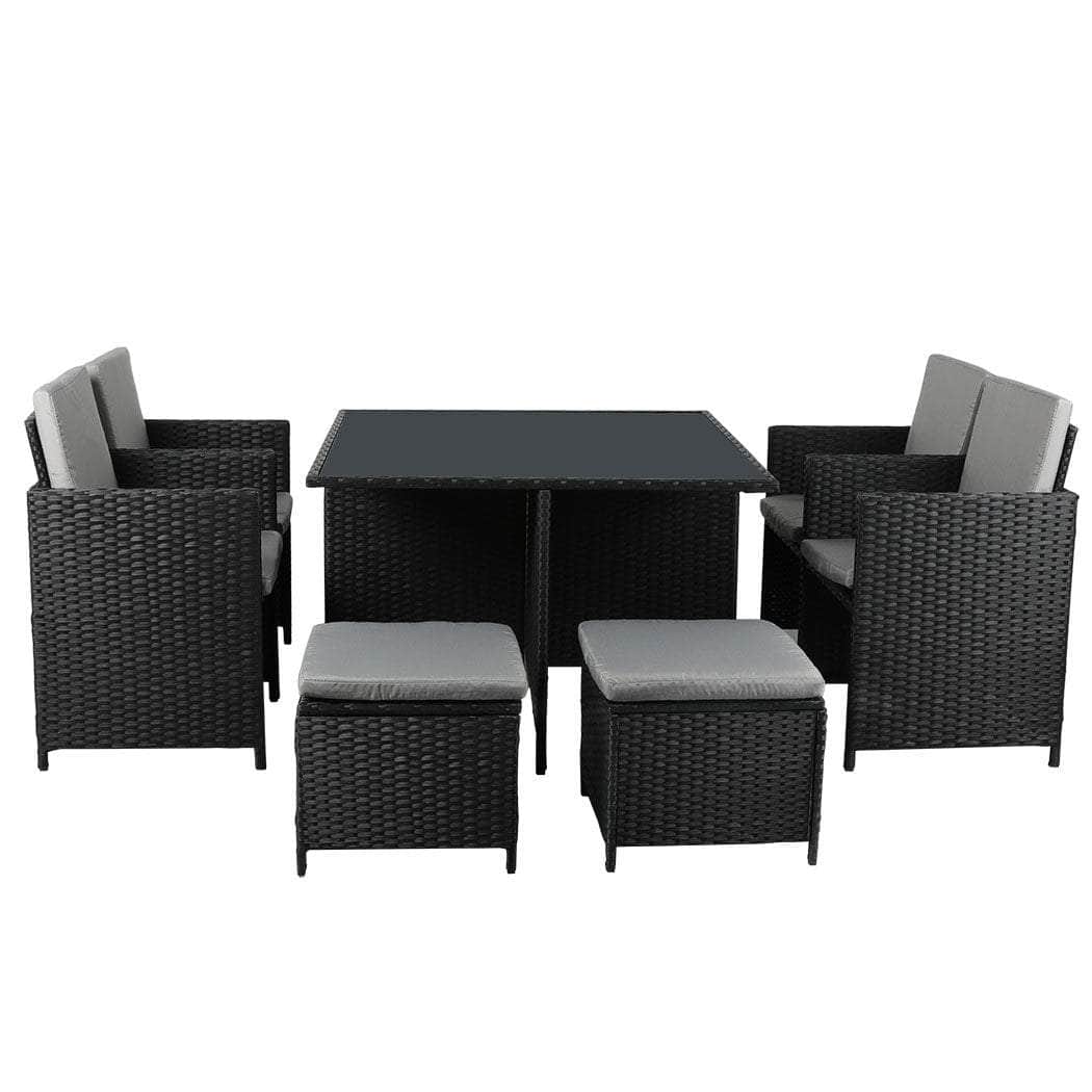 9PCS Outdoor Table Chair Set