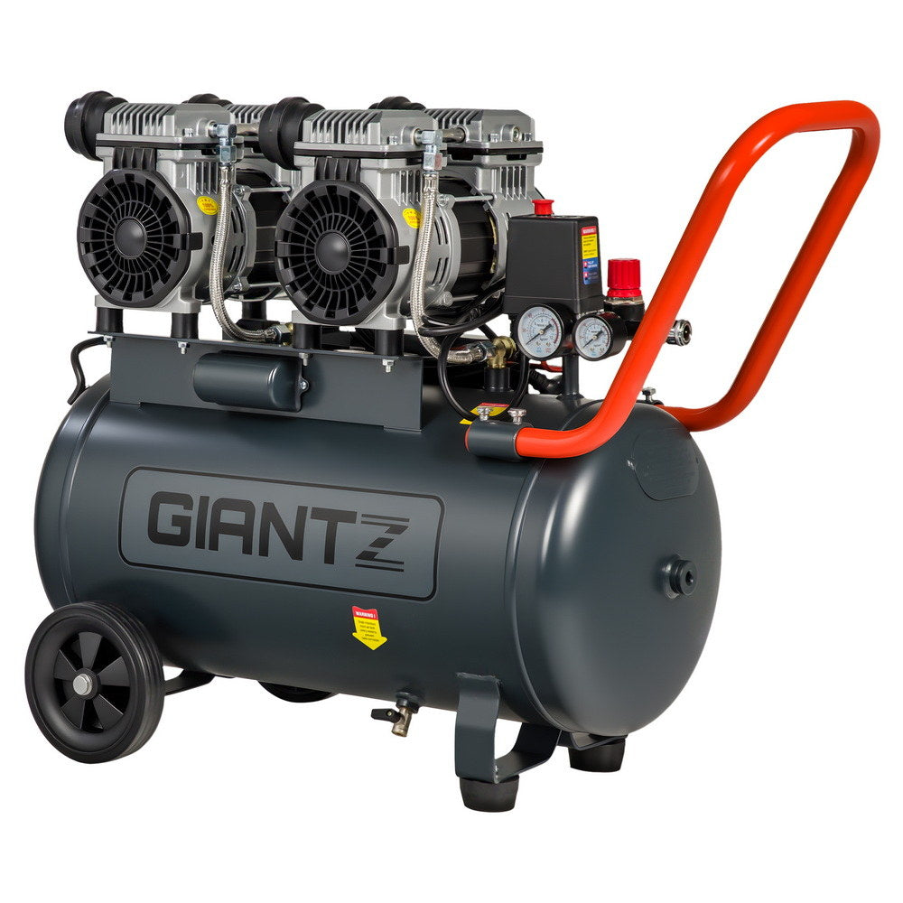 50L Air Compressor Quiet 3.0Hp Oil-Free Portable Tyre Inflator