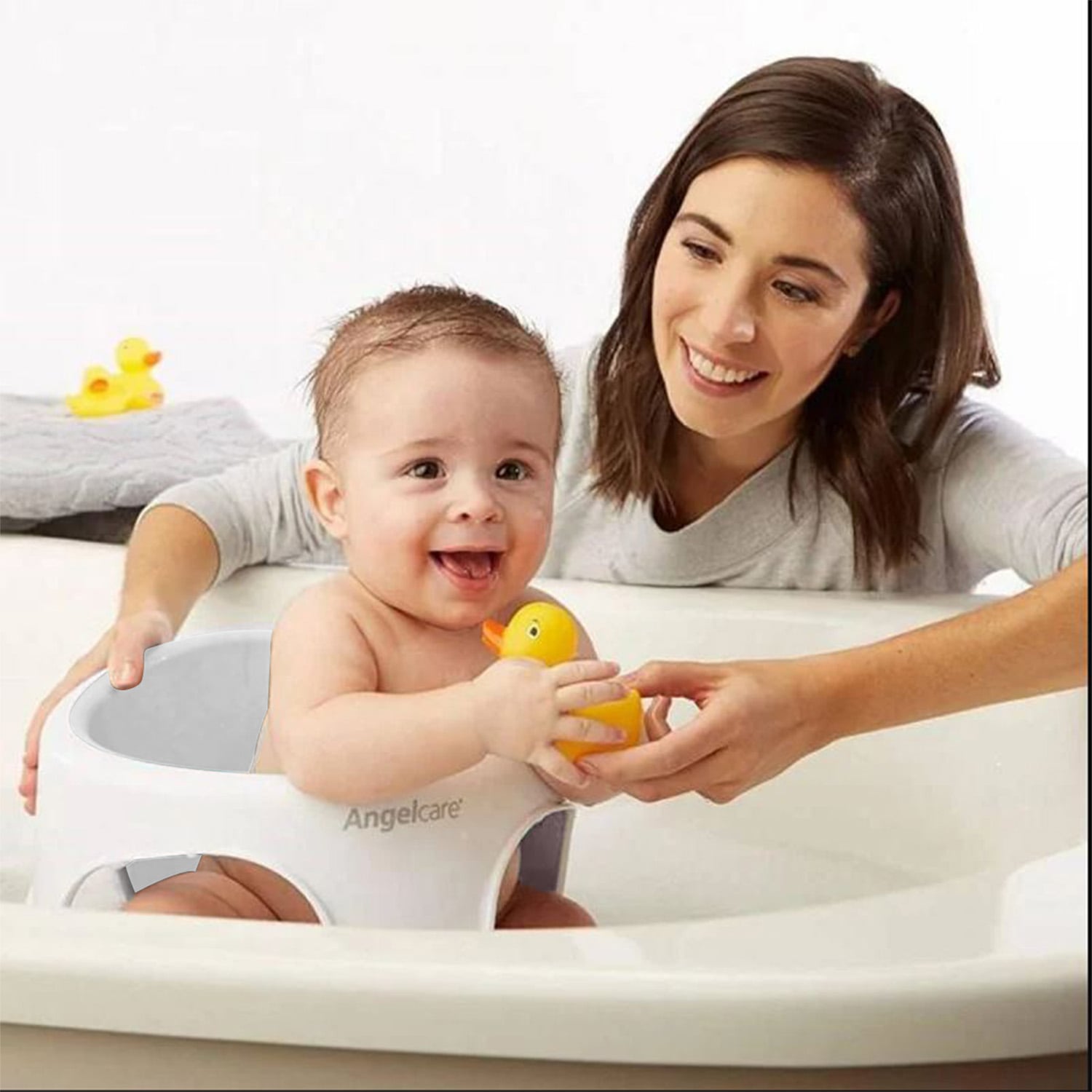Baby Bath Soft Touch Seat Grey